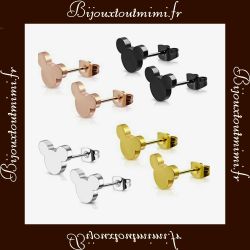 Boucles d'oreilles Style Mickey